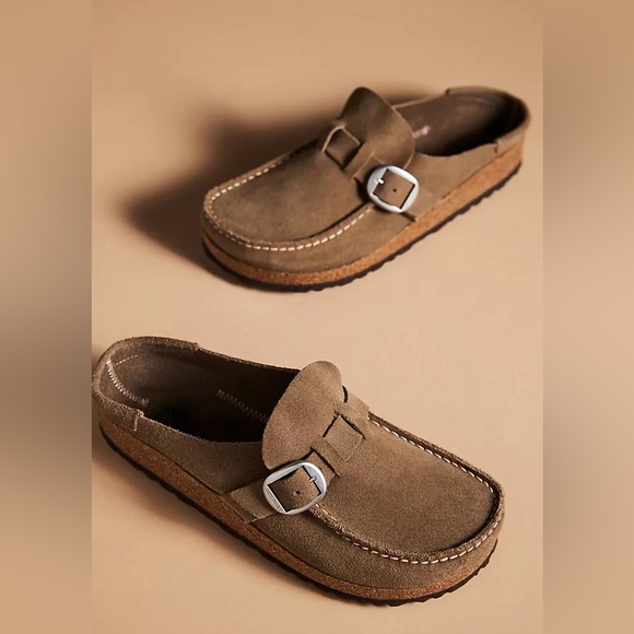 Birkenstock NEW Buckley Suede Clogs in Brown 9 - Picture 5 of 8